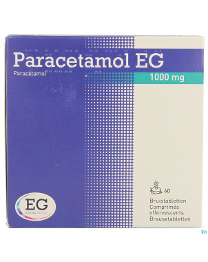 Paracetamol eg forte 1g    comp eff. 40x1000mg