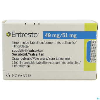 Entresto  49mg/ 51mg comp pell 168