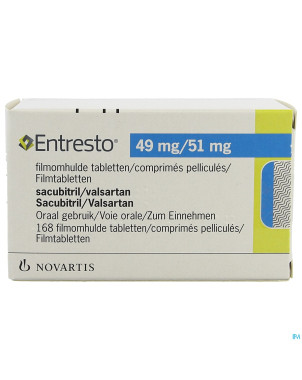 Entresto  49mg/ 51mg comp pell 168