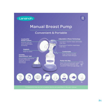 Lansinoh tire-lait manuel natural wave