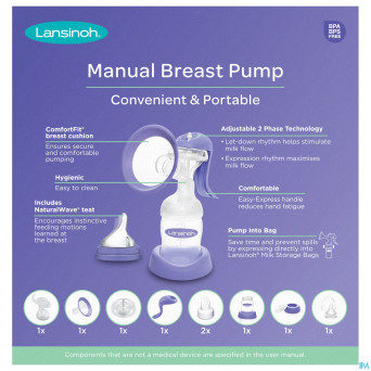 Lansinoh tire-lait manuel natural wave