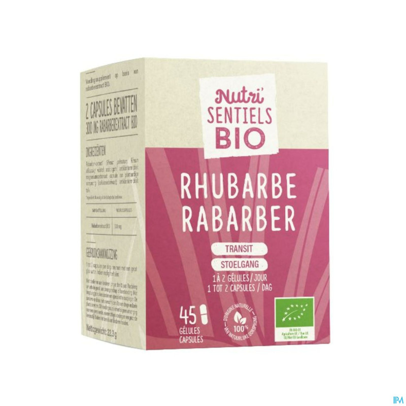 Nutrisentiels rhubarbe bio  comp 45