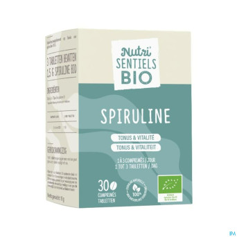Nutrisentiels spiruline bio comp 30
