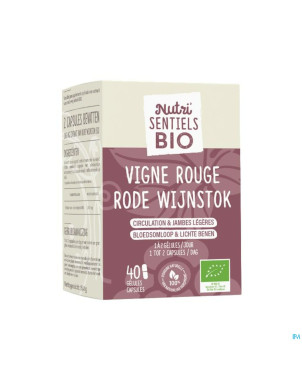 Nutrisentiels vigne rouge bio    comp 40
