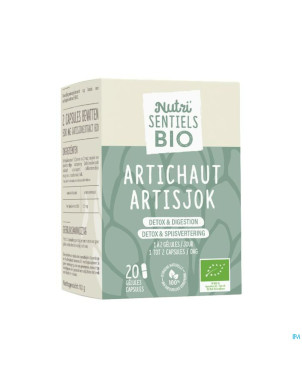 Nutrisentiels artichaut bio comp 20