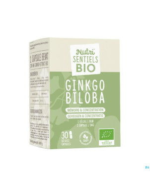 Nutrisentiels ginkgo bio    comp 30