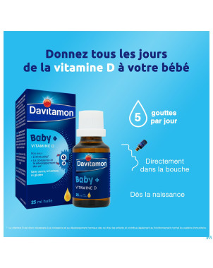Davitamon baby vitamine d huile    25ml