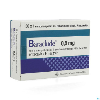 Baraclude 0,5mg pi pharma comp pell  30 pip