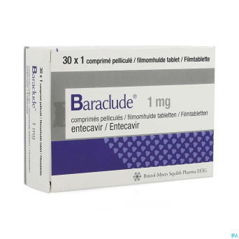 Baraclude 1,0mg pi pharma comp pell  30 pip