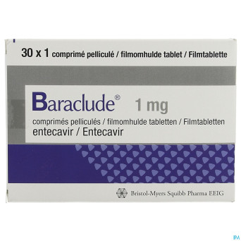 Baraclude 1,0mg pi pharma comp pell  30 pip