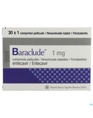 Baraclude 1,0mg pi pharma comp pell  30 pip