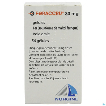 Feraccru 30mg caps dur  56 x 30mg