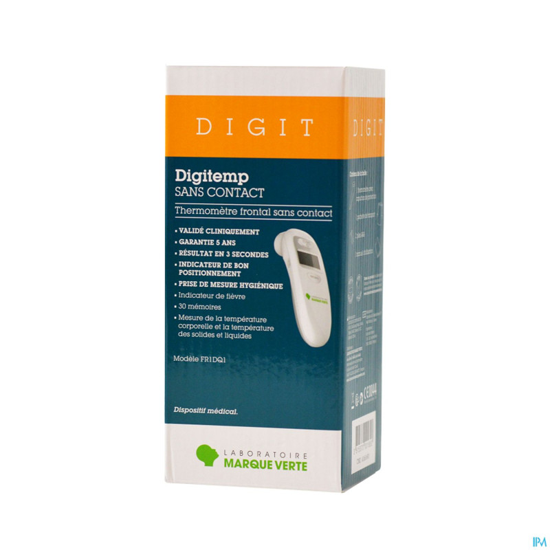 Marque v digitemp thermometre frontal sans contact