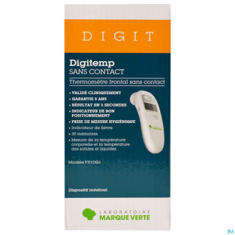 Marque v digitemp thermometre frontal sans contact