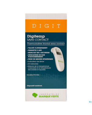 Marque v digitemp thermometre frontal sans contact