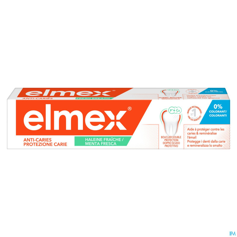 Elmex a/caries dentifrice menthe fraiche    75ml