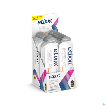 Etixx isotonic energy gel orange    12x60ml