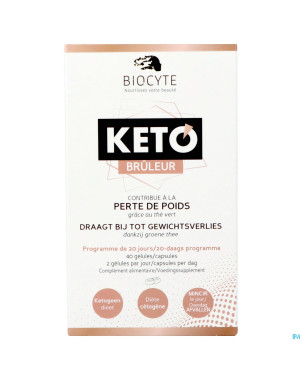 Biocyte keto bruleur    caps 40