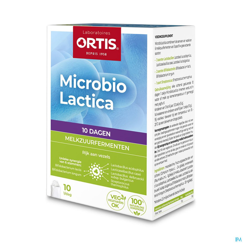 Ortis microbio lactica pdr    sach 10x10g