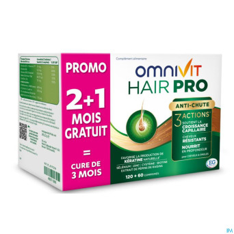 Omnivit hair pro nutri repair comp 120+120 promo