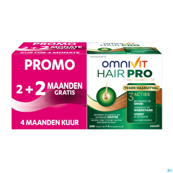 Omnivit hair pro nutri repair comp 120+120 promo
