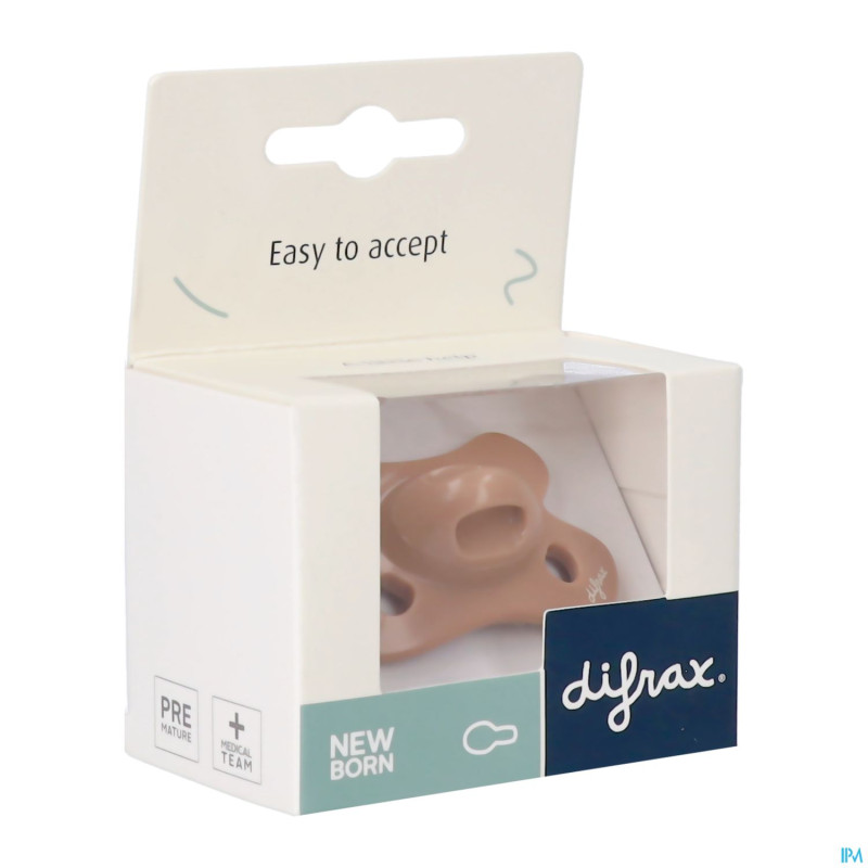 Difrax sucette natural newborn uni/pure assorti