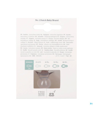 Difrax sucette natural newborn uni/pure assorti