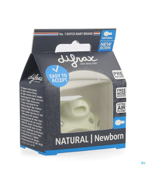 Difrax sucette natural newborn uni/pure assorti
