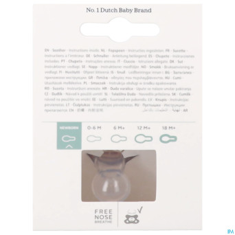 Difrax sucette natural newborn uni/pure assorti