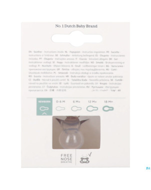 Difrax sucette natural newborn uni/pure assorti