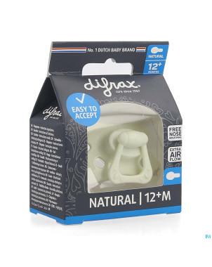 Difrax sucette natural 12m+ uni/pure assorti