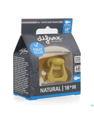 Difrax sucette natural 18m+ uni/pure assorti