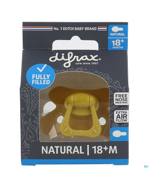 Difrax sucette natural 18m+ uni/pure assorti