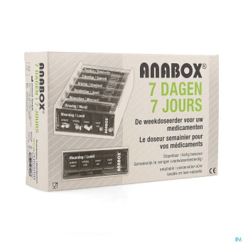 Anabox pilbox 7 jours blanc fr/nl