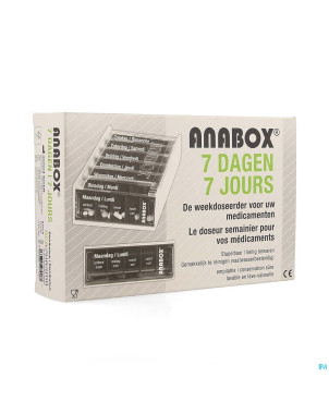 Anabox pilbox 7 jours blanc fr/nl