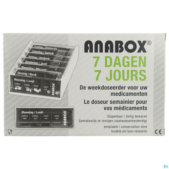 Anabox pilbox 7 jours enfant multicolor    fr/nl