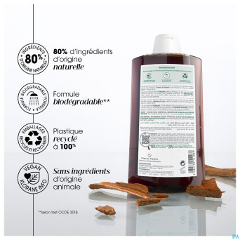 Klorane capil. sh quinine & edelweiss 400ml    nf