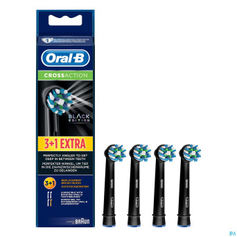 Oral-b refill crossaction black 3+1