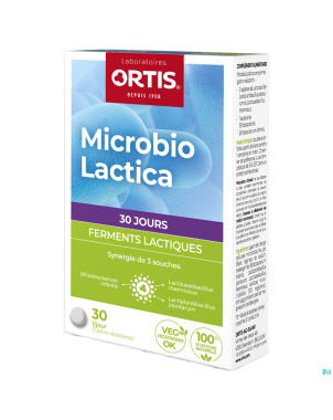 Ortis microbio lactica    comp 30