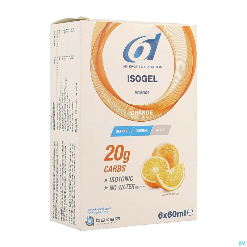 6d sixd isogel orange    6x60ml