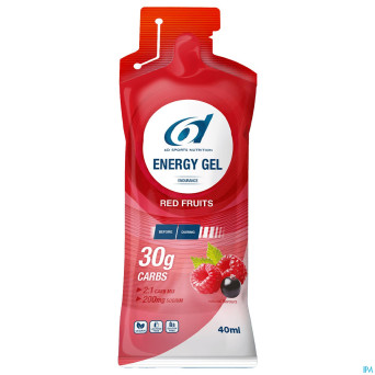 6d sixd energy gel red fruits 6x40ml