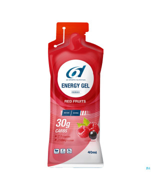 6d sixd energy gel red fruits 6x40ml