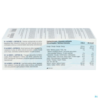 6d sixd energy + caffeine gel cola    6x40ml