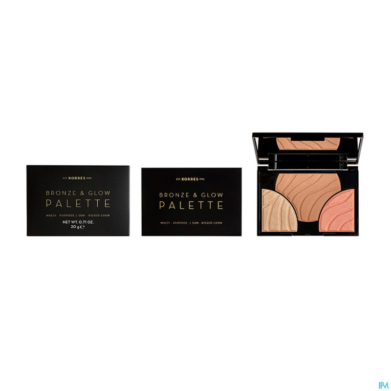Korres km bronze & glow face palette champ.glow20g