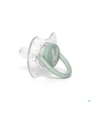 Suavinex hygge sucette silic.anat.0/6m lapins vert