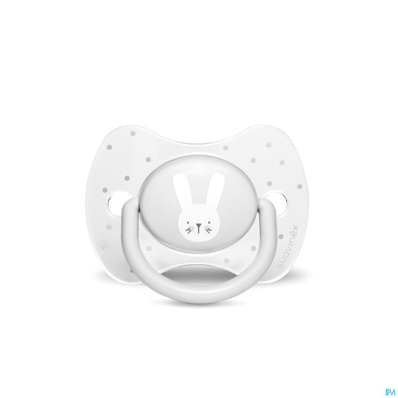 Suavinex hygge sucette silic.anat.0/6m lapins gris