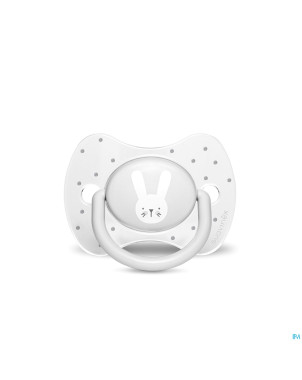 Suavinex hygge sucette silic.anat.+18m lapin gris