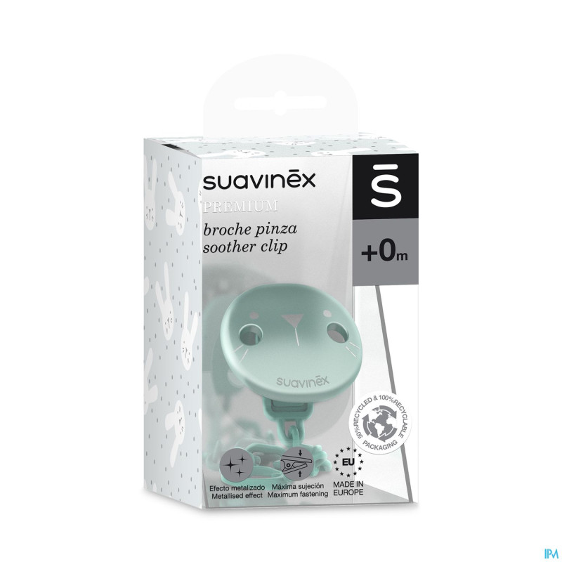 Suavinex hygge attache-sucette vert
