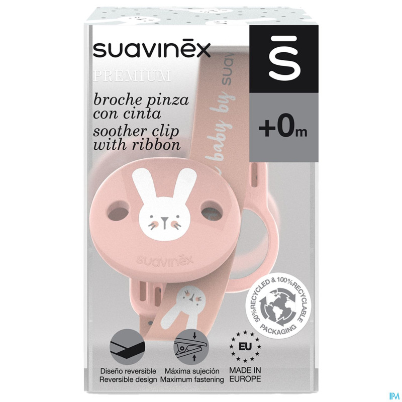 Suavinex hygge attache-sucette rose