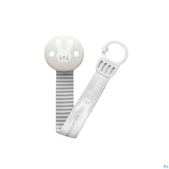 Suavinex hygge attache-sucette ruban gris